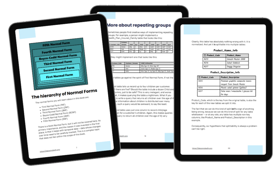 Sample pages from the book